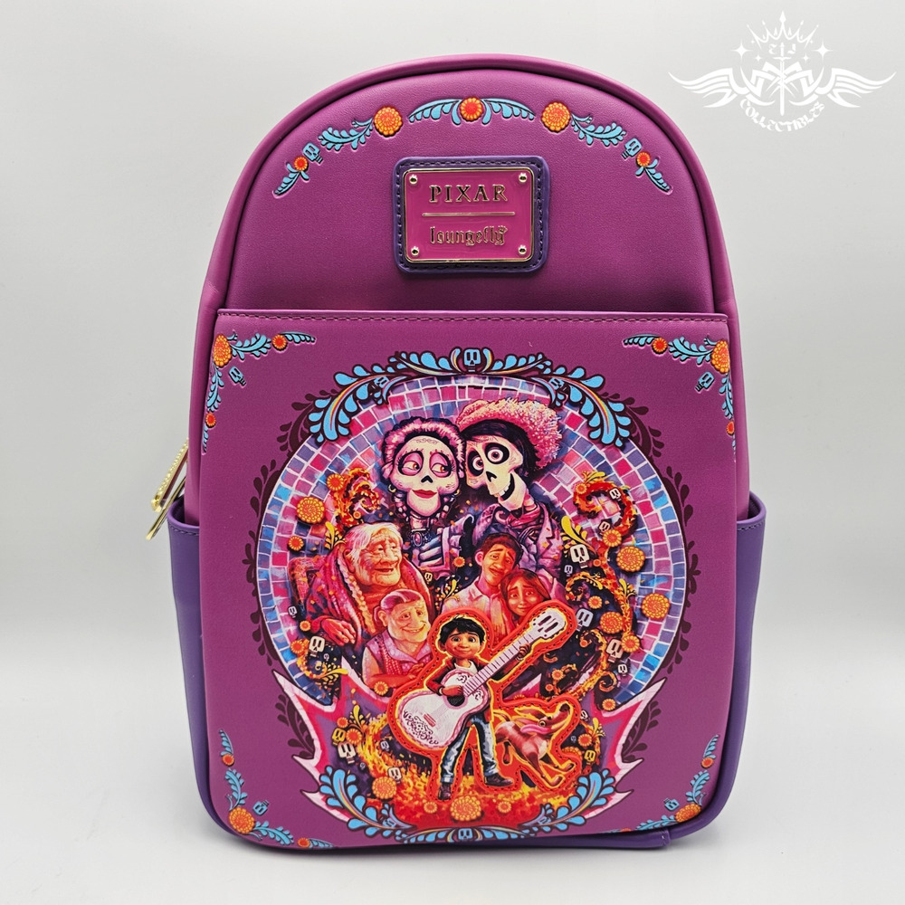 Loungefly Disney Pixar Coco Family Mural Mini Backpack New